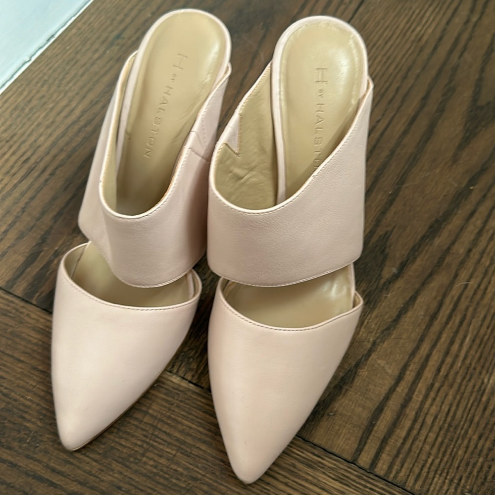 H by Halston pink high heels